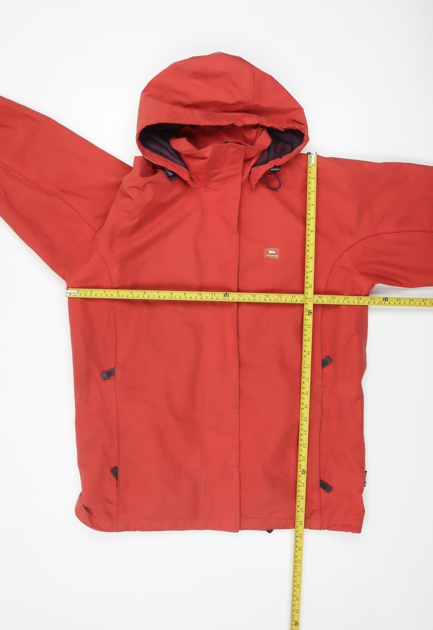 Trespass Men's Red Waterproof Windproof Hooded Parka Jacket Size M