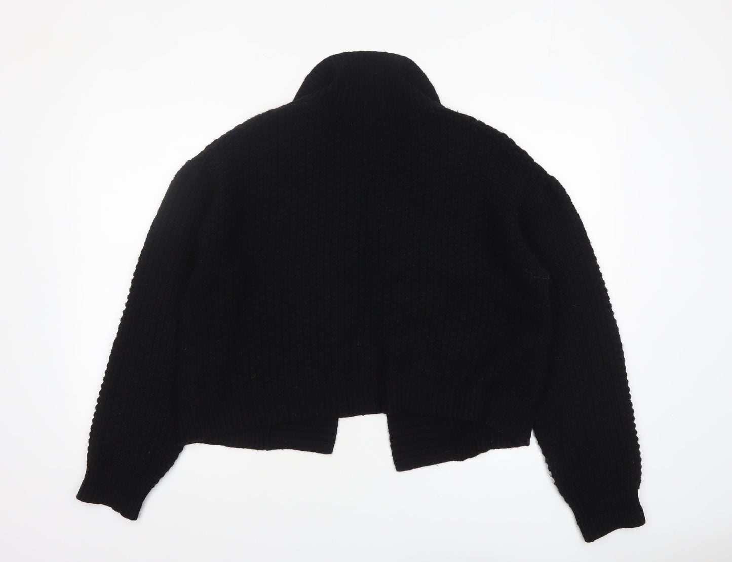 Marks and Spencer Per Una Women Black L Chunky Knit Cardigan