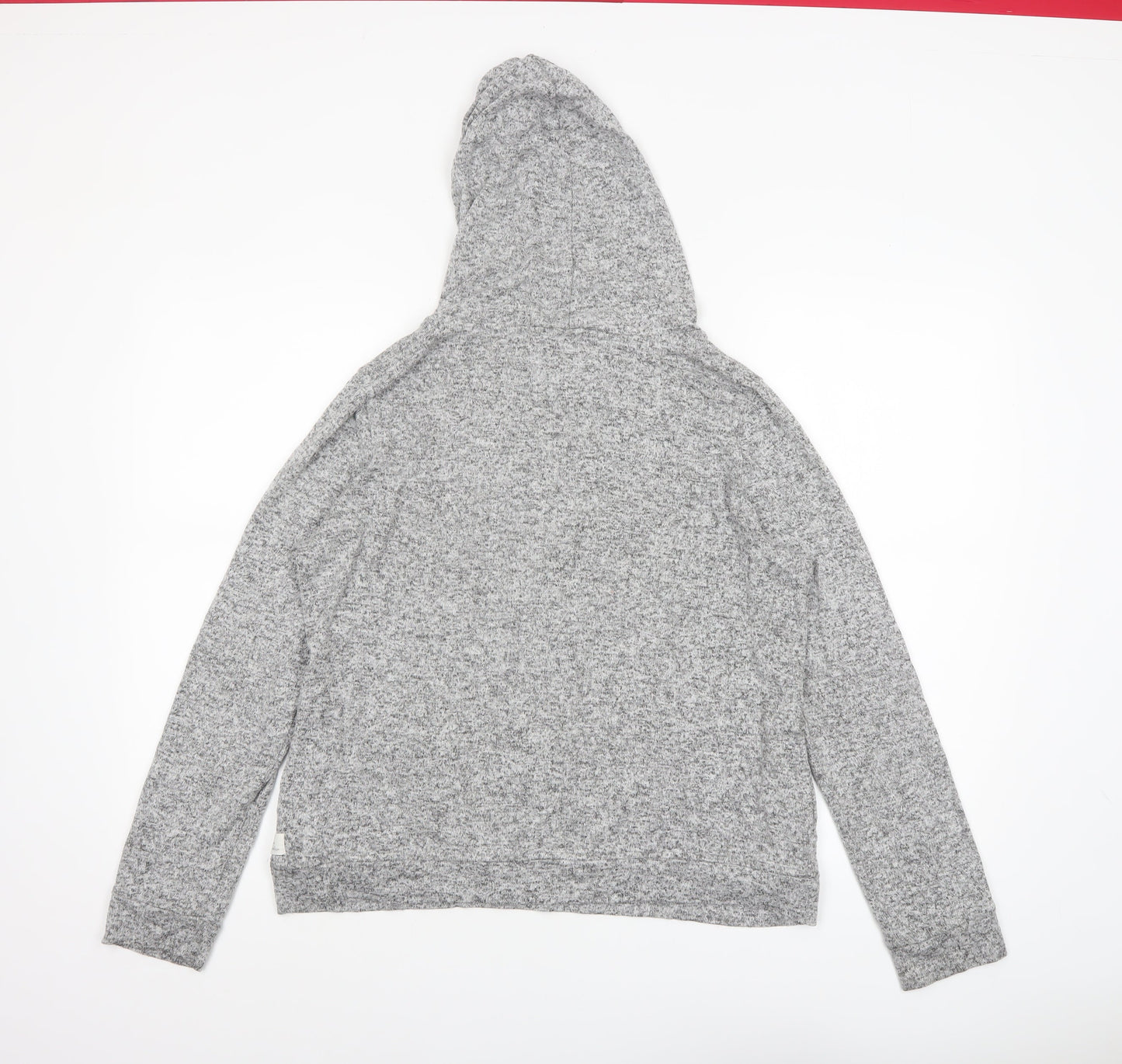 FatFace Womens Grey Long Sleeve Hooded Lounge Top UK 12