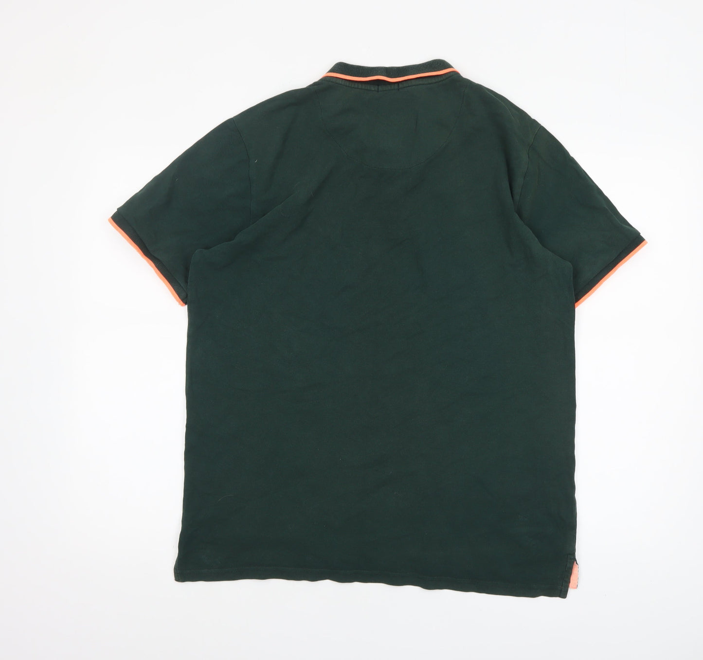 Tokyo Laundry Men's Green Collared Short Sleeve Polo Shirt L