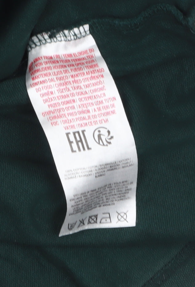 Tokyo Laundry Men's Green Collared Short Sleeve Polo Shirt L