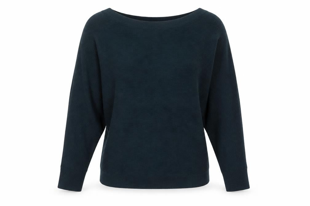 Editor's Cut Women's Green Boat Neck Long Sleeve Pullover Jumper Size 10