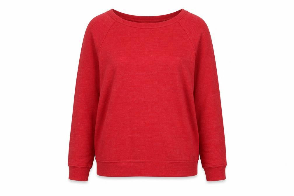 Michael Stars Women's Red Pullover Sweatshirt Small Lightweight Cotton Blend