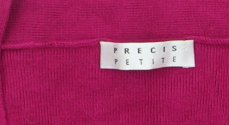 Precis Petite Women's Pink Scoop Neck Button Detail Jumper Size M