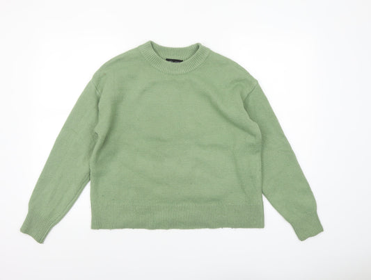 New Look Women’s Green Crew Neck Knit Jumper Size S