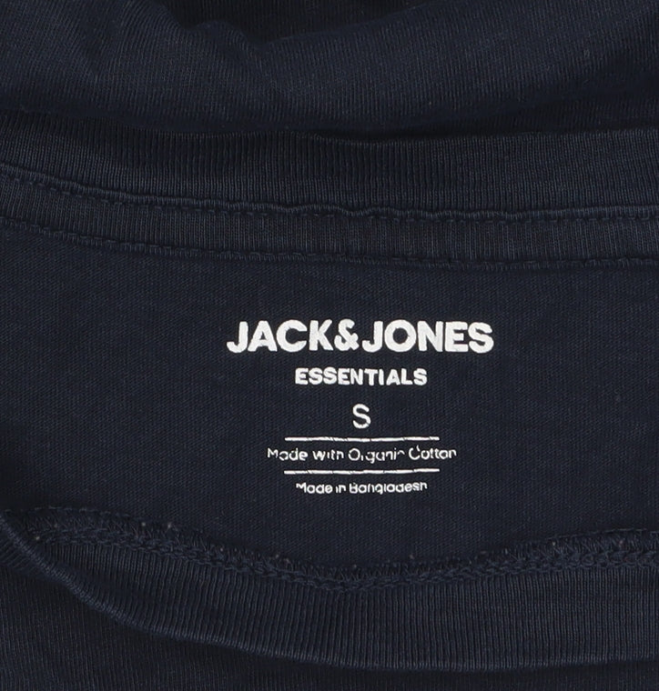 Jack & Jones Men's Blue Logo Cotton T-Shirt Size S