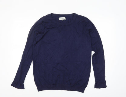 blendshe Women's Blue Pullover Jumper M Long Sleeve Crew Neck Knit
