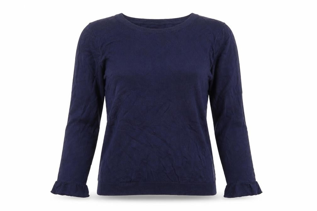 blendshe Women's Blue Pullover Jumper M Long Sleeve Crew Neck Knit