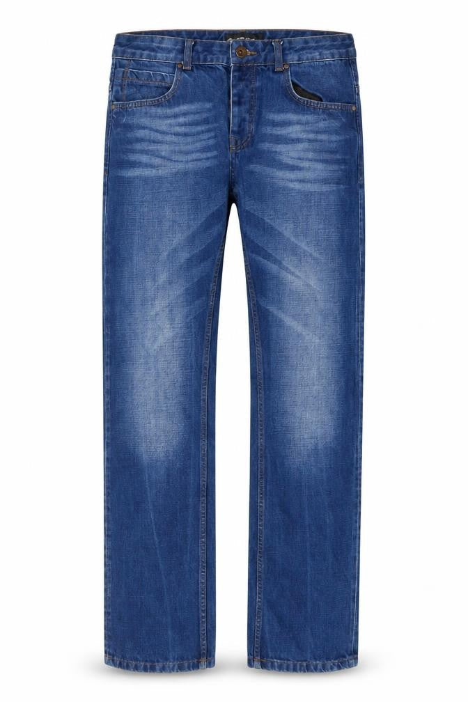 Remus Uomo Men Blue 34R Straight Leg Denim Jeans