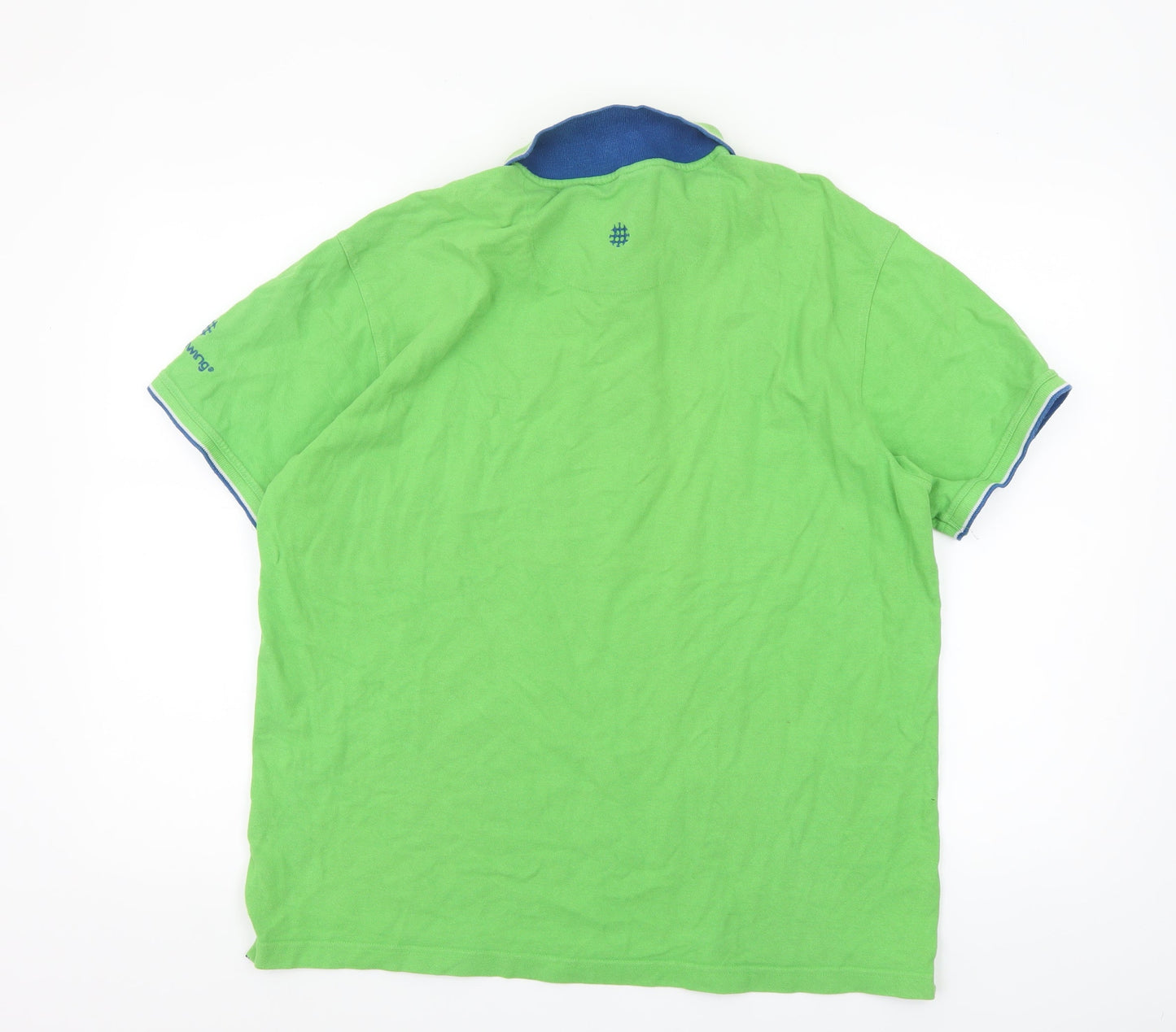 Backswing Men's Green Cotton Polo Shirt L Short Sleeve Golf Style