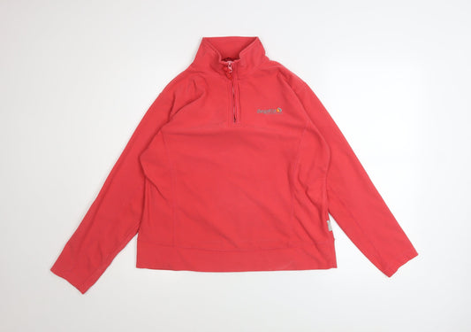 Regatta Women’s Red Fleece 1/4 Zip Pullover Sweatshirt Size 16 XL