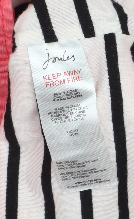 Joules Women’s Pink Waterproof Hooded Rain Coat UK 8