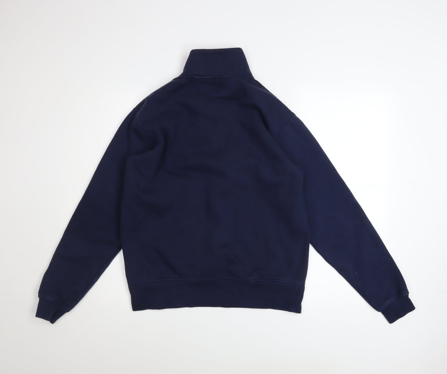 Zara Men's Blue 1/4 Zip Fleece Sweatshirt Size S