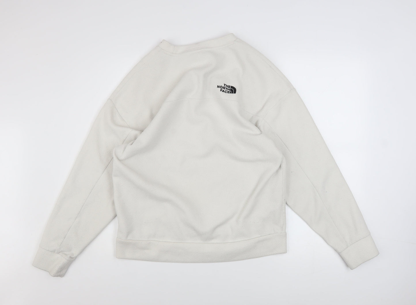 The North Face Womens Beige Fleece Pullover Sweatshirt Size M
