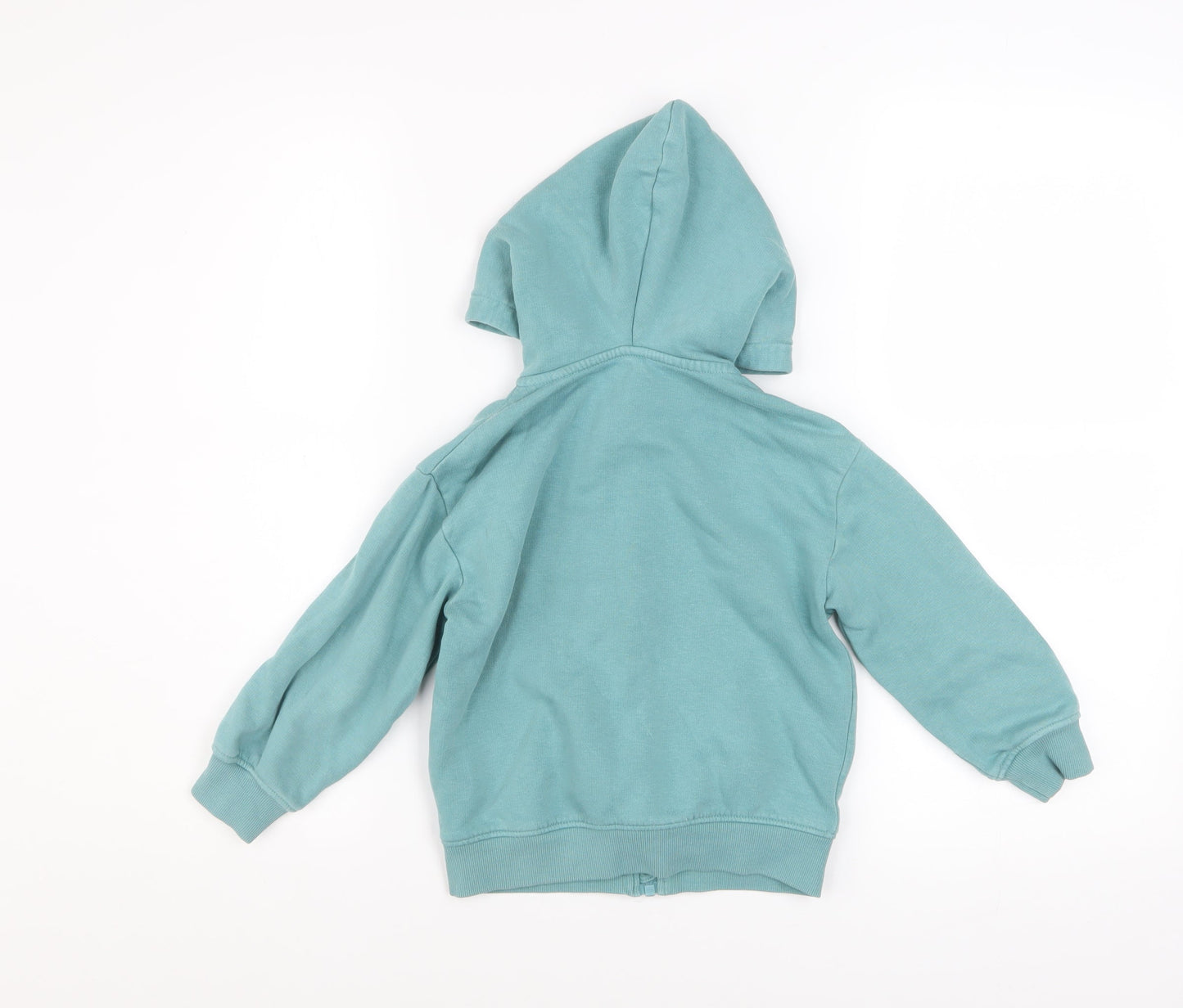 Marks and Spencer Girls Green Unicorn Zip Hoodie Jacket 4-5 Years