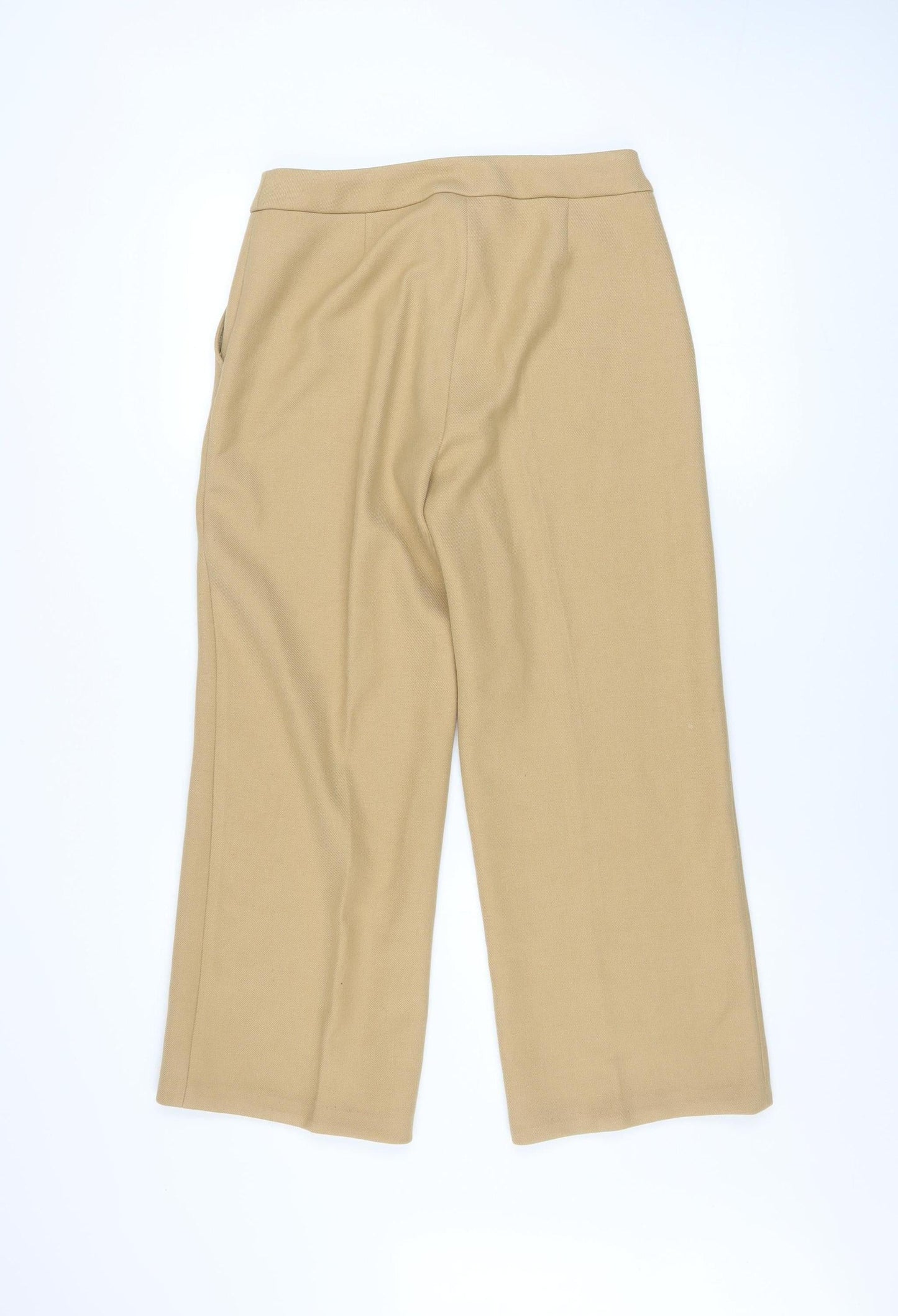 Hobbs Women’s Beige Wide-Leg Tailored Trousers Size 8