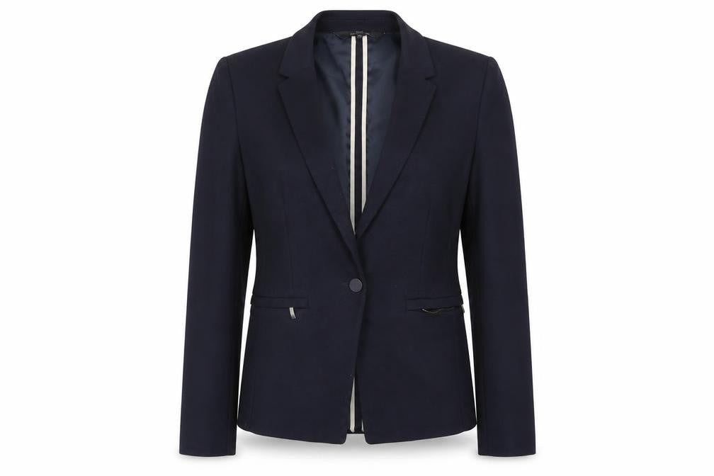 Next Tailoring Navy Women's Size 10 Regular Single-Breasted Blazer Jacket