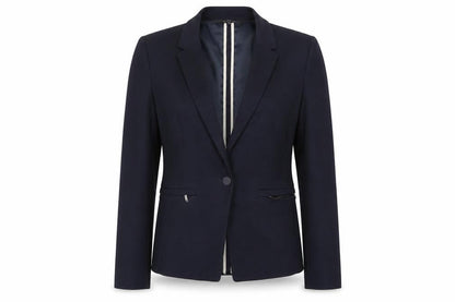Next Tailoring Navy Women's Size 10 Regular Single-Breasted Blazer Jacket