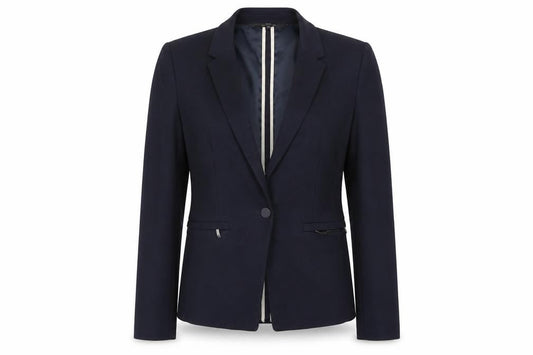 Next Tailoring Navy Women's Size 10 Regular Single-Breasted Blazer Jacket