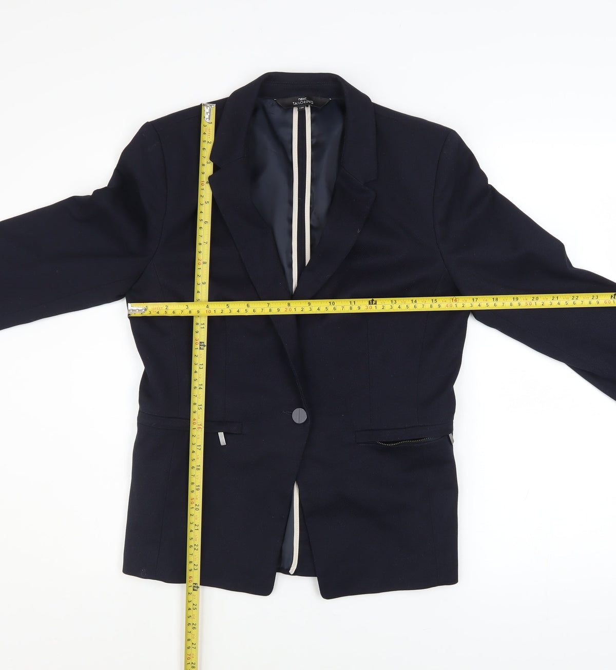 Next Tailoring Navy Women's Size 10 Regular Single-Breasted Blazer Jacket