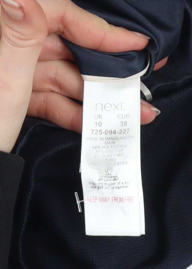 Next Tailoring Navy Women's Size 10 Regular Single-Breasted Blazer Jacket