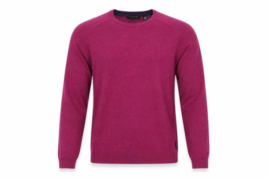 Ted Baker Men's Purple Wool Crew Neck Jumper Size M