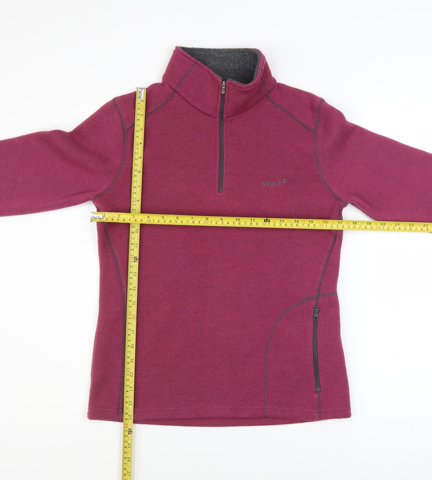 Gelert Women’s Purple 1/2 Zip Fleece Pullover Sweatshirt Size 10
