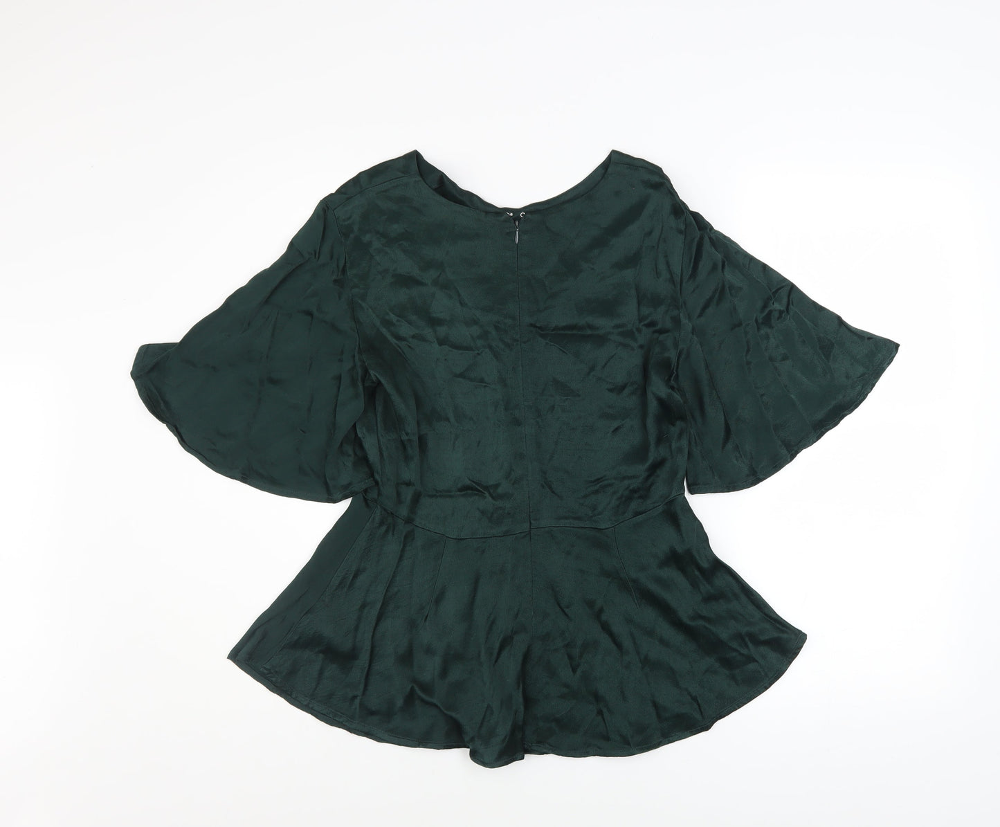 Monsoon Women’s Green Viscose Tunic Blouse Size 12
