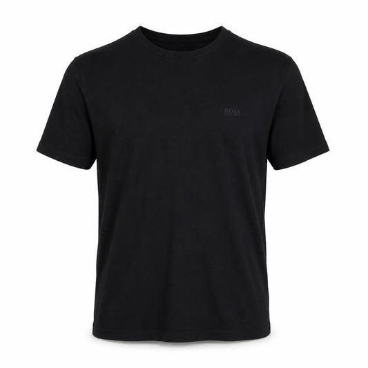 Hugo Boss Men's Black Cotton Crew Neck Regular Fit T-Shirt M