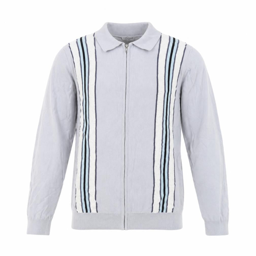 Reiss Men's Grey Cotton Zip-Up Track Jacket Size M
