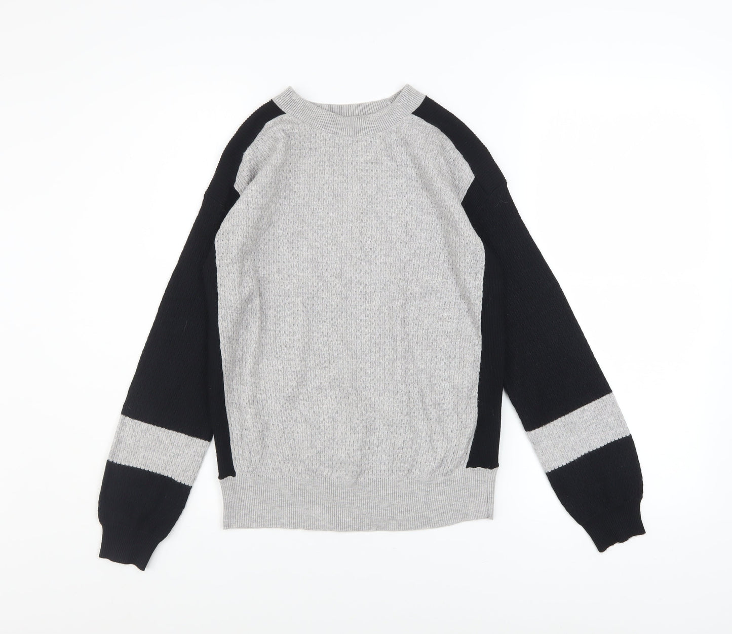 Marks and Spencer Women’s Grey Knit Raglan Sleeve Pullover Jumper Size S