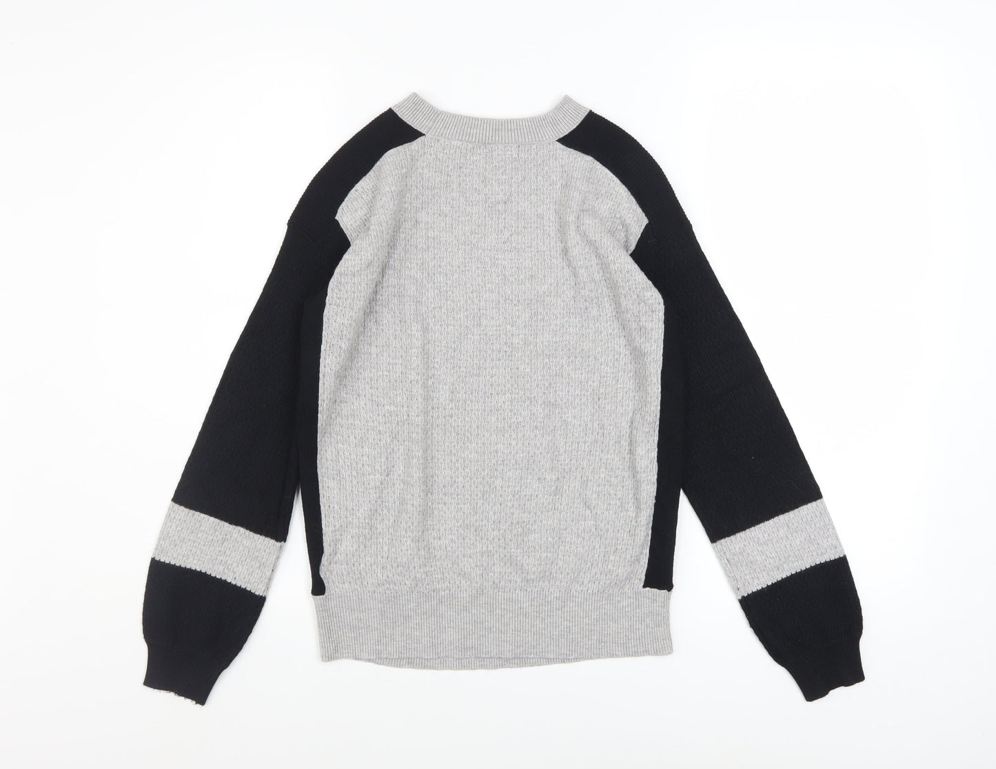 Marks and Spencer Women’s Grey Knit Raglan Sleeve Pullover Jumper Size S