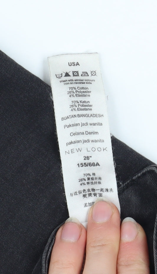 New Look Women's Black High Waist Super Skinny Jeans Size 6