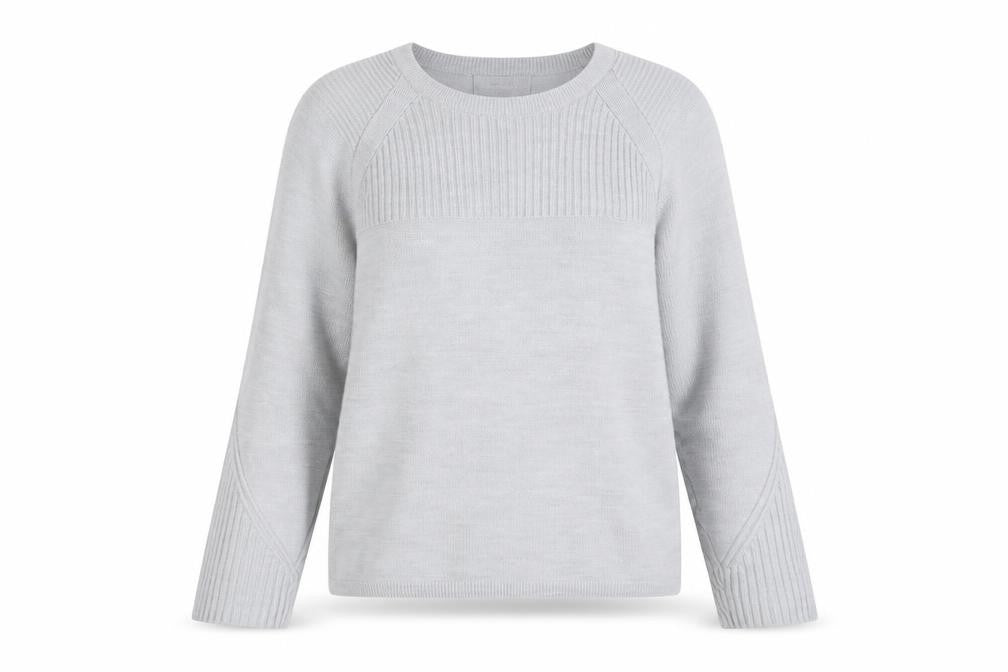 Marks & Spencer Women Grey Size 12 Crew Neck Knit Jumper