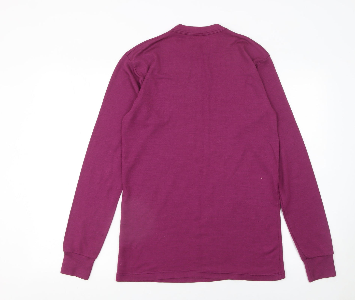 North Cape Womens Purple Long Sleeve Basic Crew Neck T-Shirt XL