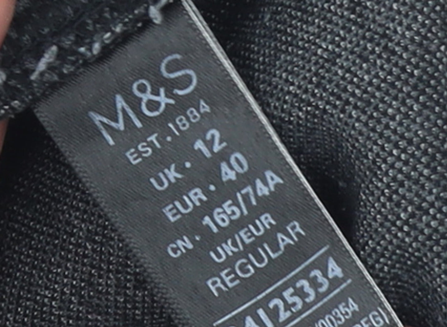 Marks and Spencer Womens Grey Herringbone Slim Leggings Size 12