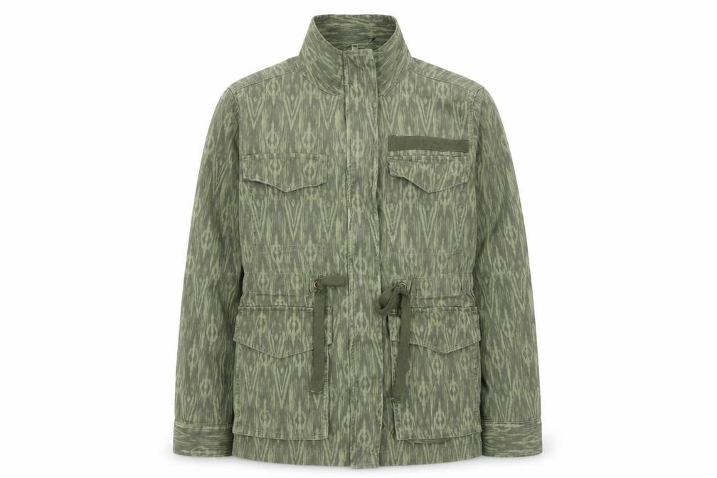 Marks & Spencer Women's Green Embroidered Military Jacket Size 6