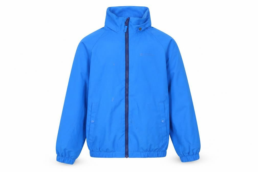 Mountain Warehouse Boys Blue 9-10 Years Water Resistant Rain Jacket