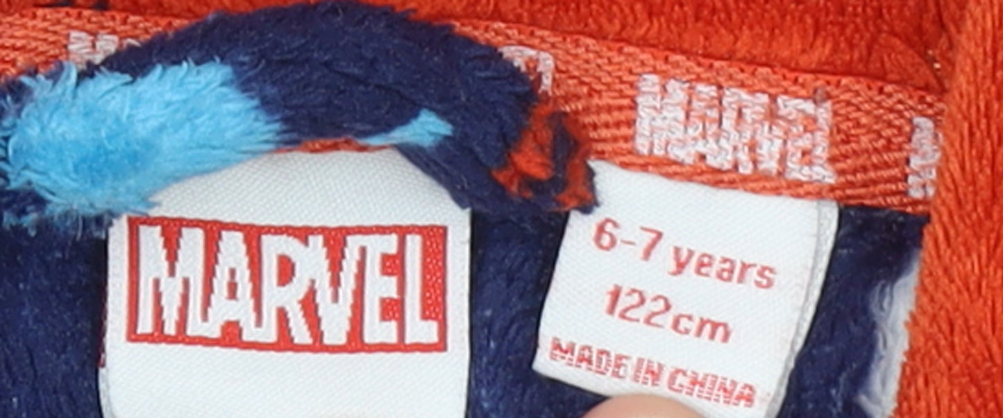 Marvel Boys Blue Fleece Avengers Hooded Robe 6-7 Years