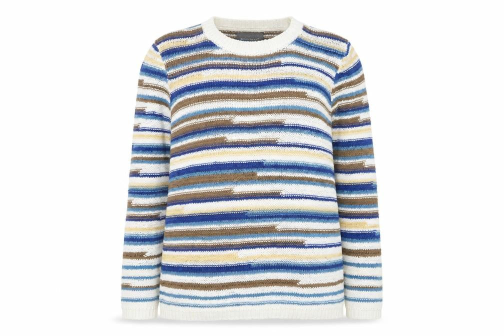 Anonymous Women’s Multicoloured Striped Knit Jumper Size S