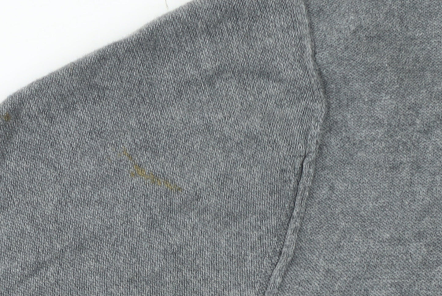 Gio Goi Men's Grey Cotton Collared Button Cardigan Size L