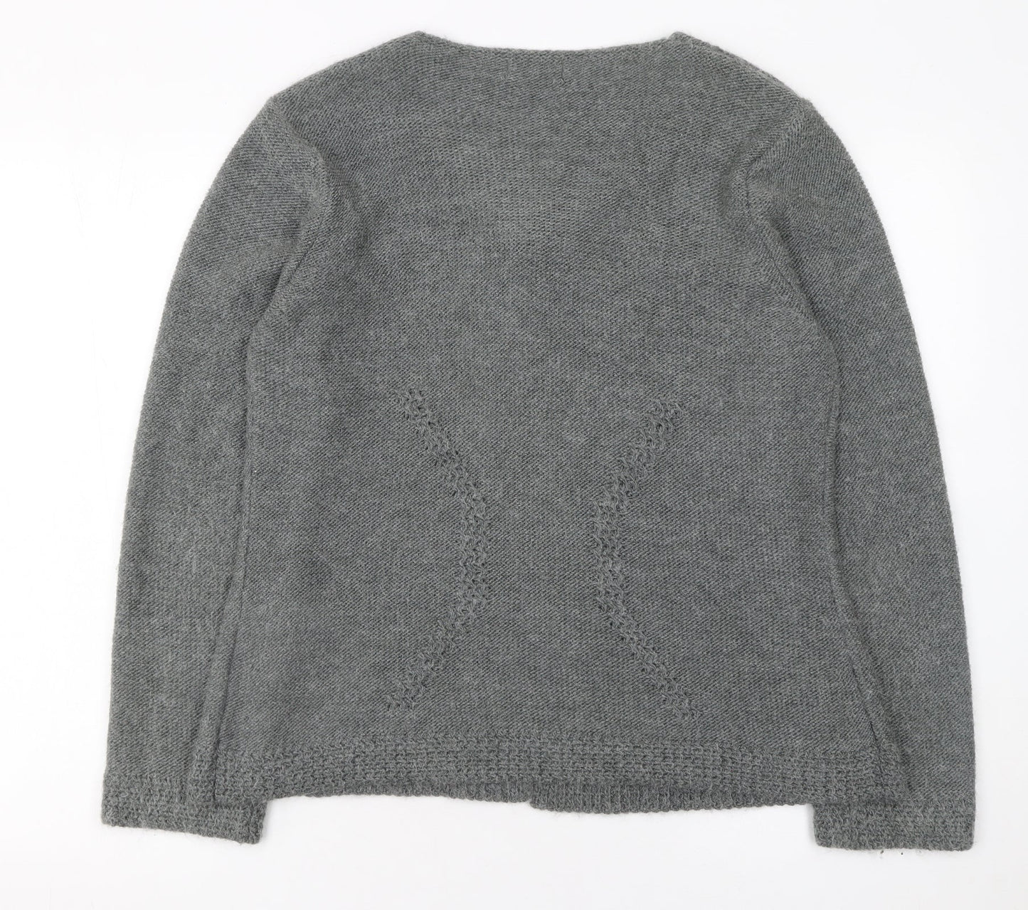 Marks and Spencer Per Una Women’s Grey Knit Cardigan L Long Sleeve