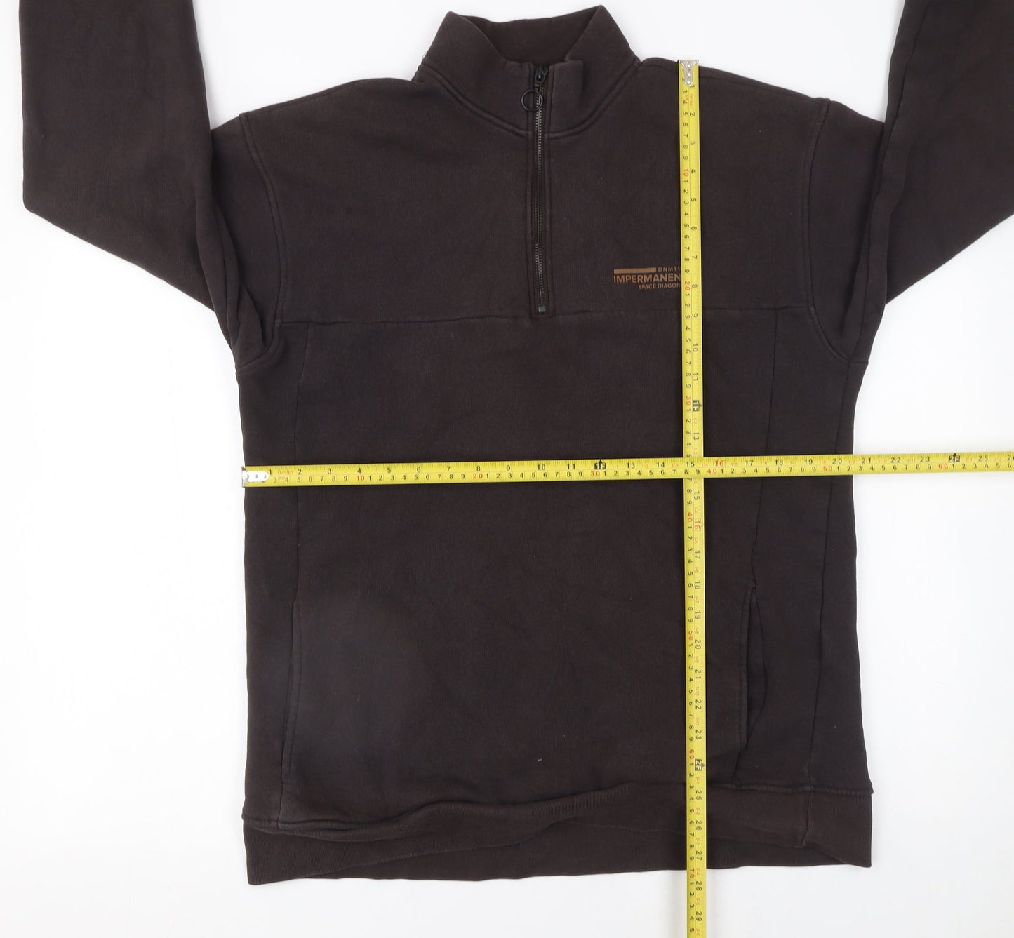 LCW Casual Men's Brown XL 1/4 Zip Pullover Sweatshirt