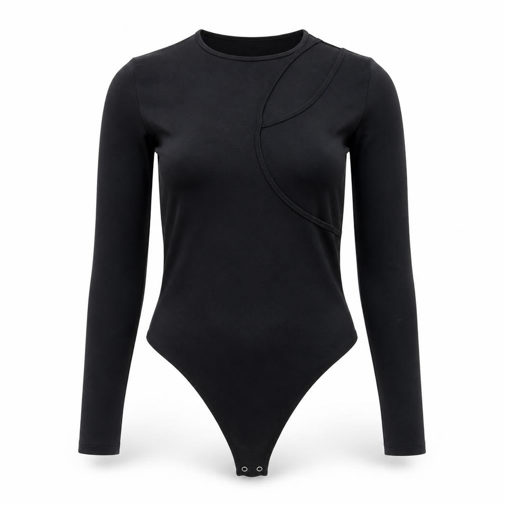Abercrombie & Fitch Women’s Black Bodysuit Long Sleeve L Soft Stretch