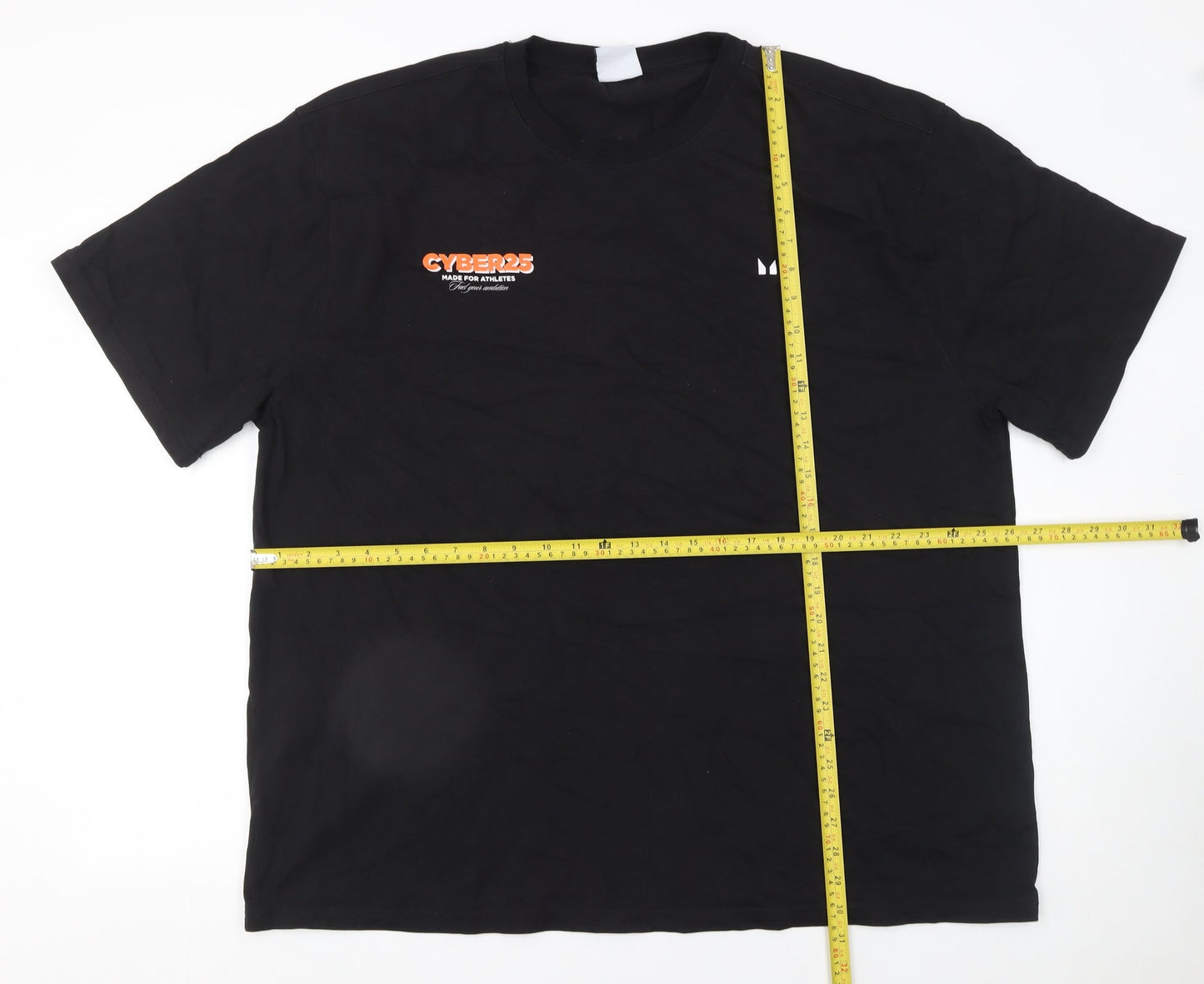 MP Men's Black Sports Graphic Cotton T-Shirt 3XL