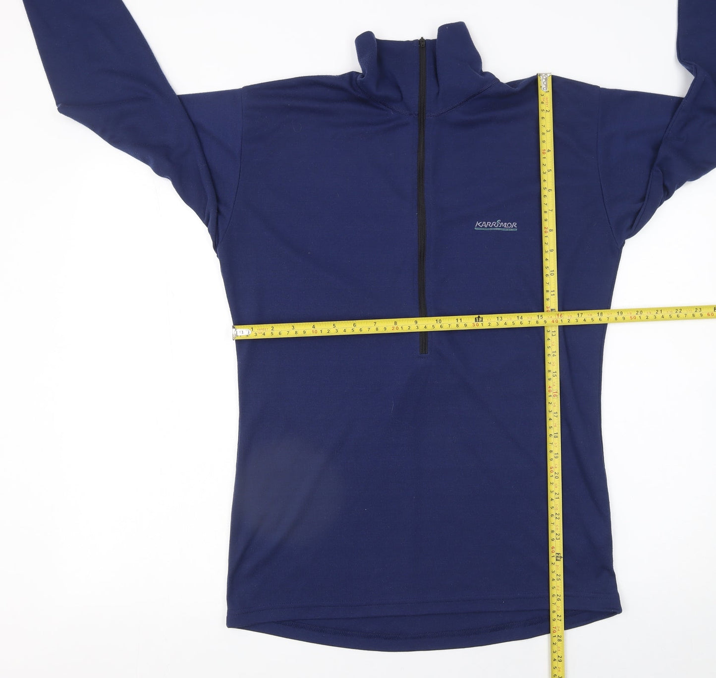 Karrimor Men's Blue Large 1/2 Zip Fleece Sweatshirt Outdoor Hiking Top