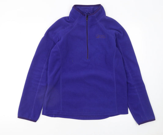 North Ridge Women's Purple Fleece Pullover Sweatshirt UK 12