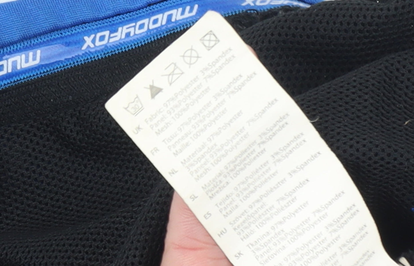 Muddyfox Men's Black Blue XL Softshell Cycling Track Jacket