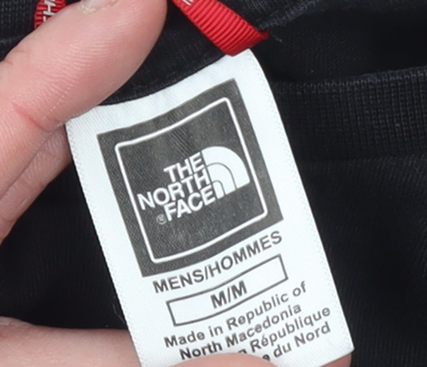 The North Face Men's Black Long Sleeve Cotton Logo T-Shirt Size M