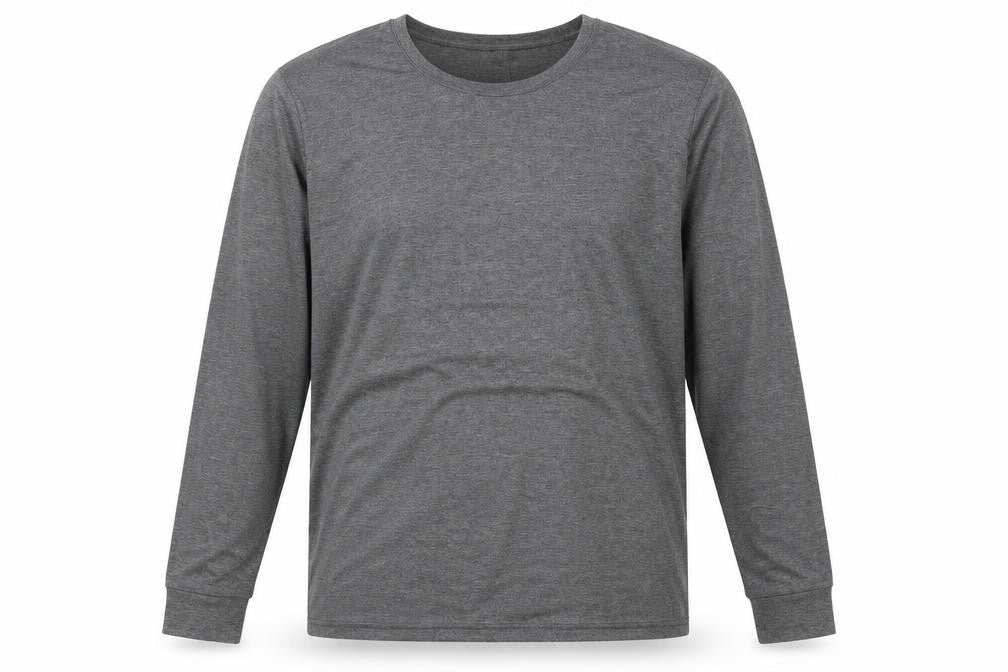 32 Degrees Heat Men's Grey Long Sleeve Thermal T-Shirt XL